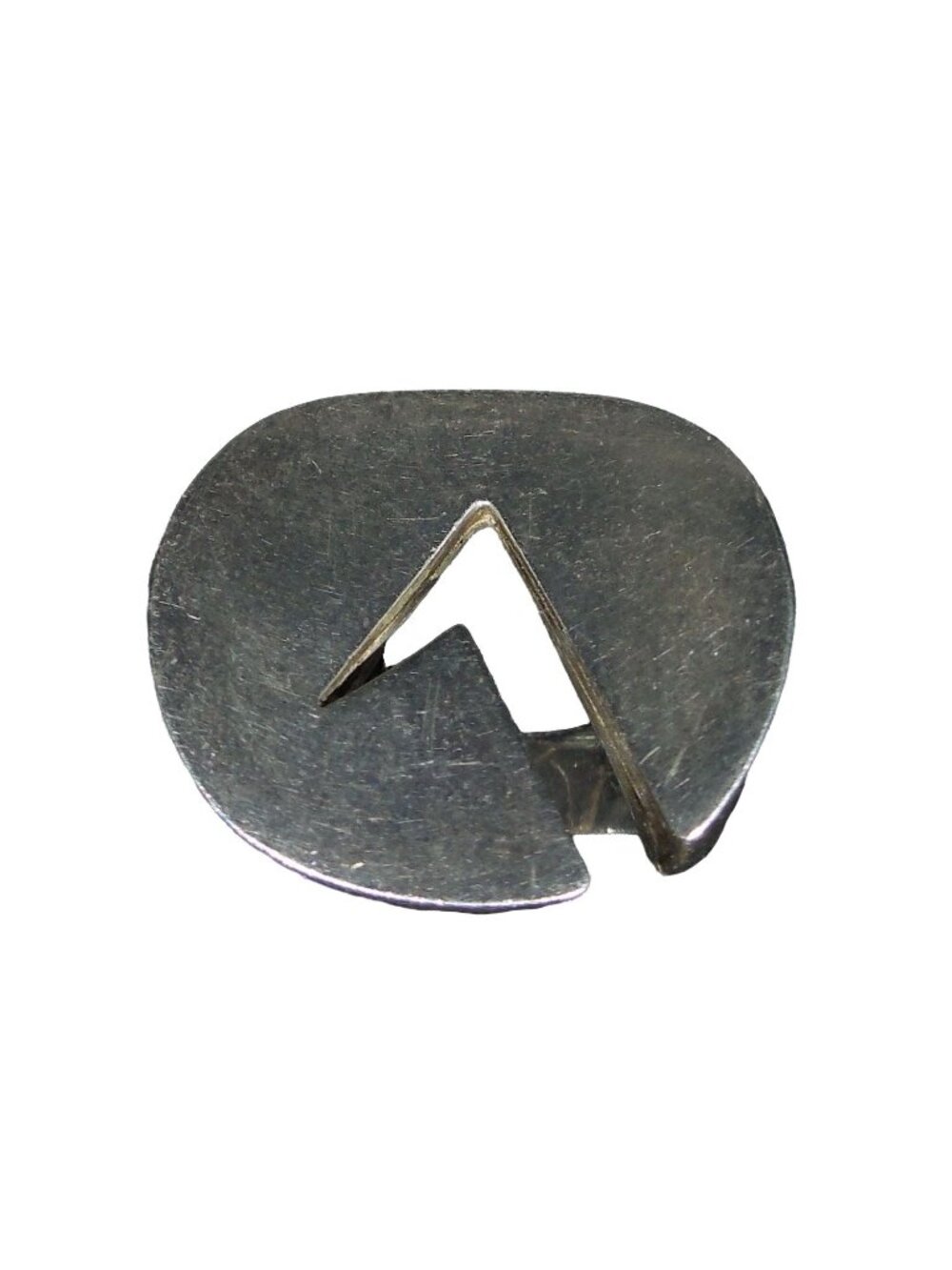 Rare 25.6g Vintage Modernist Sterling Silver Abstract Sculptural Ring Size 7.75